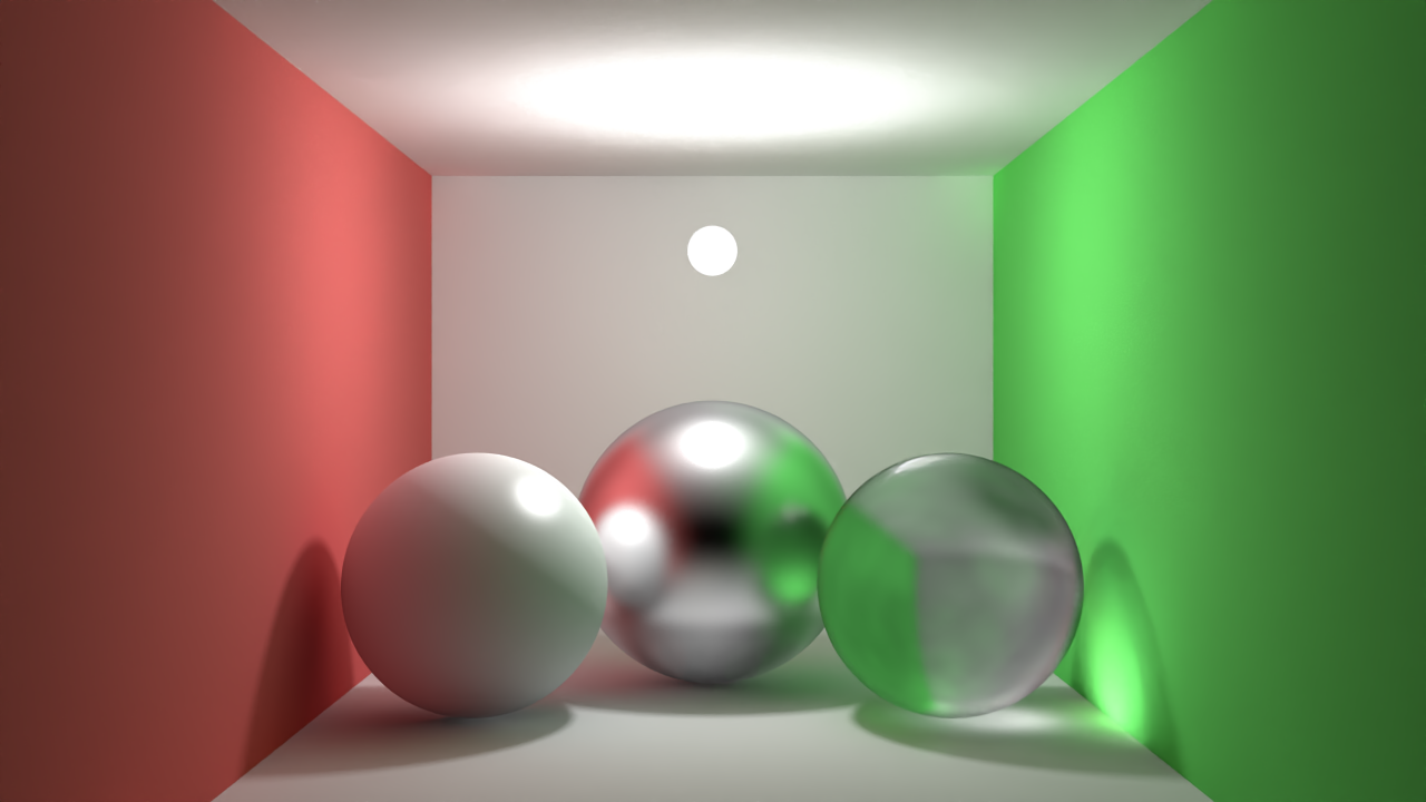 Demonstration screenshot of my CPU based Ray Tracer